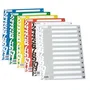 GRAFOPLAS Separadores Numéricos 1-31 Gris Set de 10